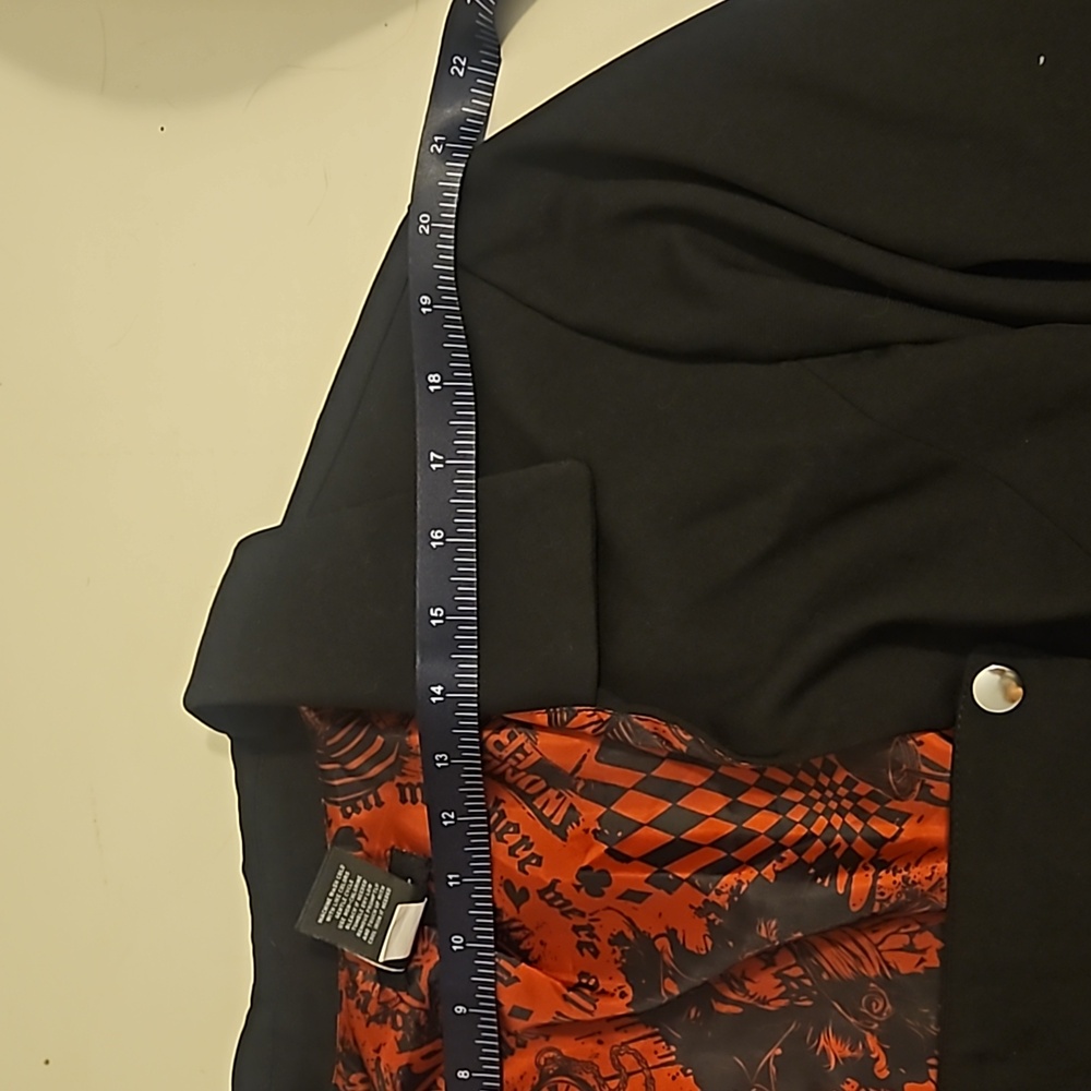 Hot Topic Social Collision Gothic Vampire Long-Sleeved Waistcoat - Picture 7 of 7
